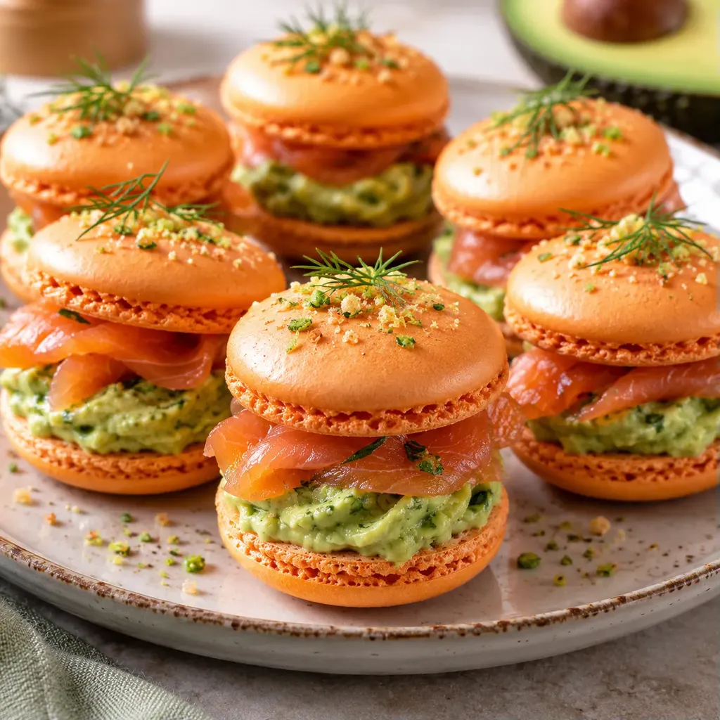 Saumon Avocat Macarons