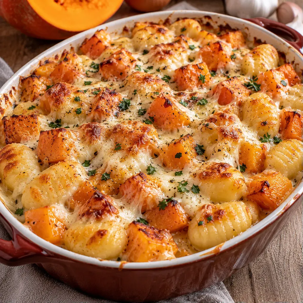 Gnocchis mozzarella potimarron