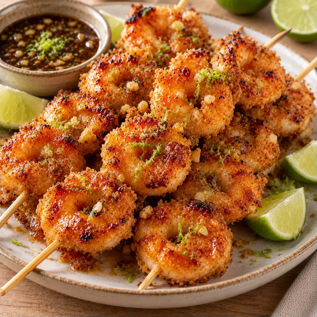 Crevettes miel croquantes