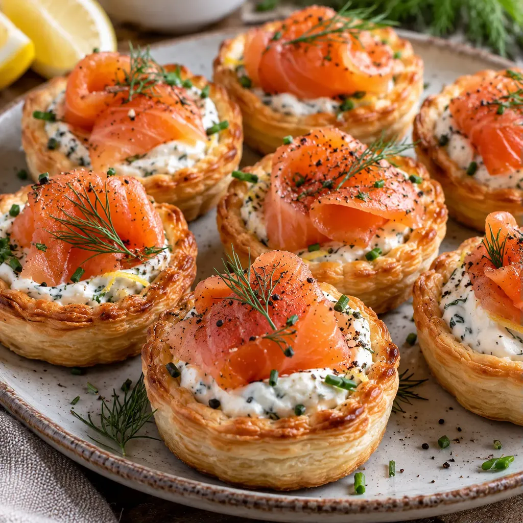 Saumon fromage tartelettes