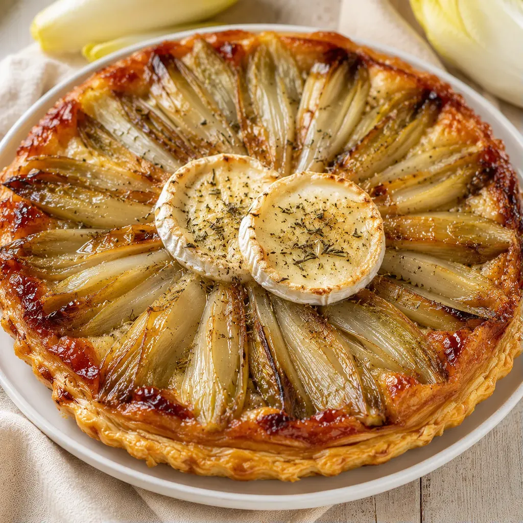 Tarte endives chèvre