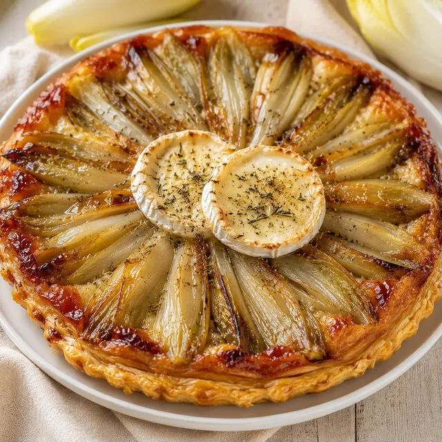 Tarte endives chèvre