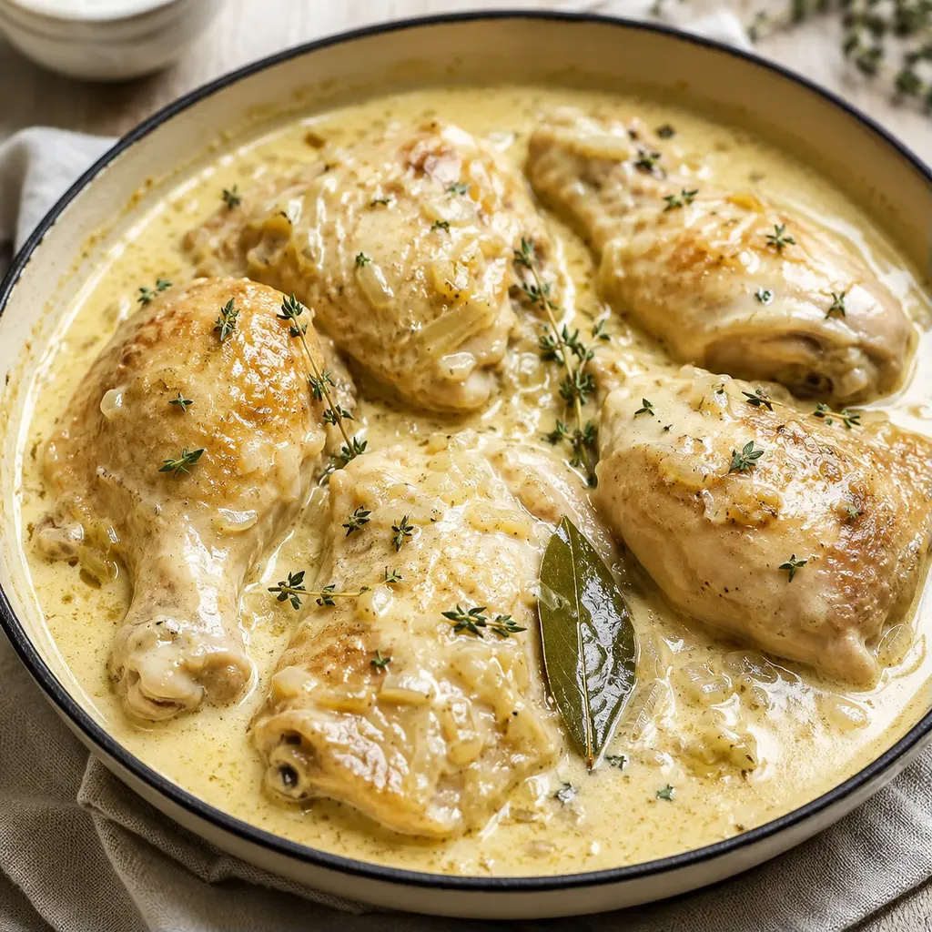 Poulet cocard crémeux