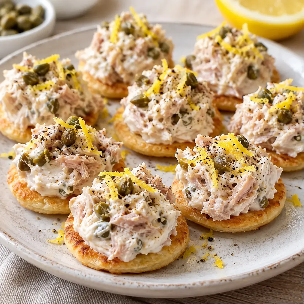 Bouchées froides thon citron