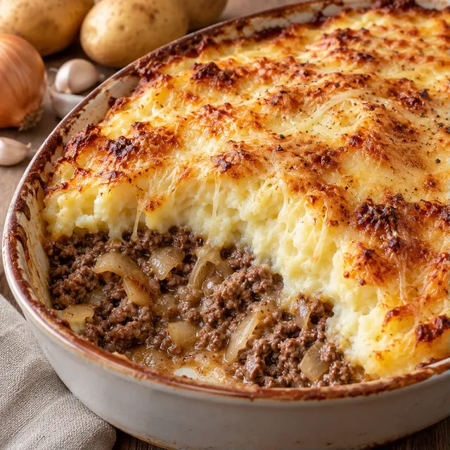 Gratin Purée Pommes Viande