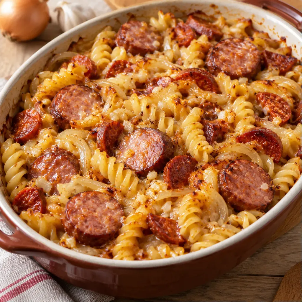 Saucisse Pâtes Gratinées