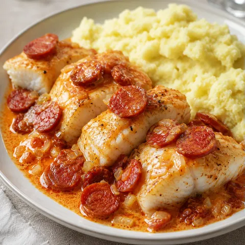 Filet Cabillaud et Chorizo