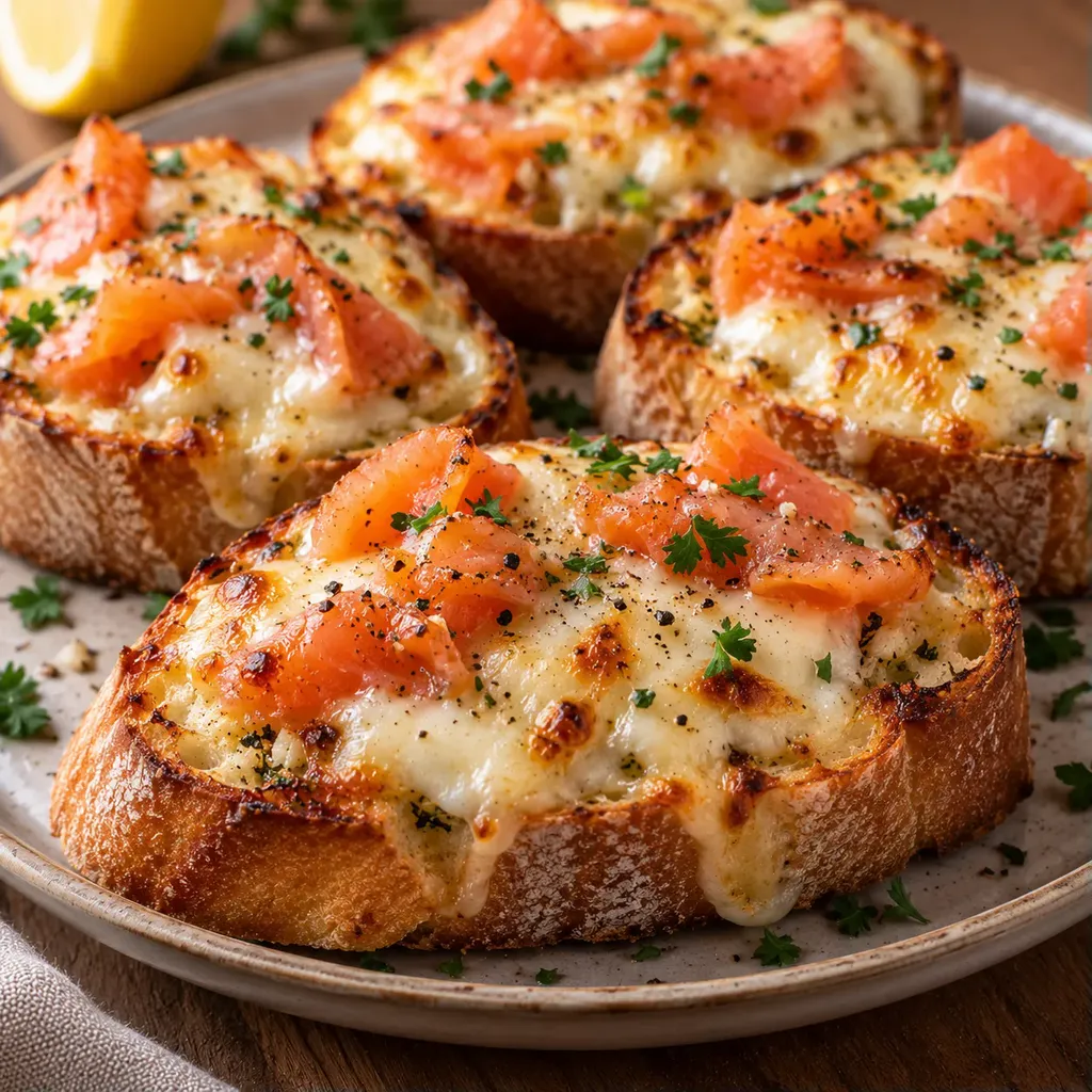 Saumon ail gratiné