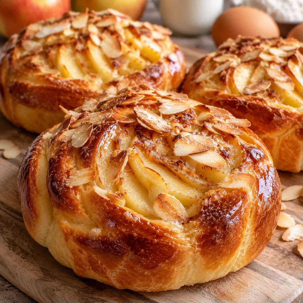 pommes amandes brioche