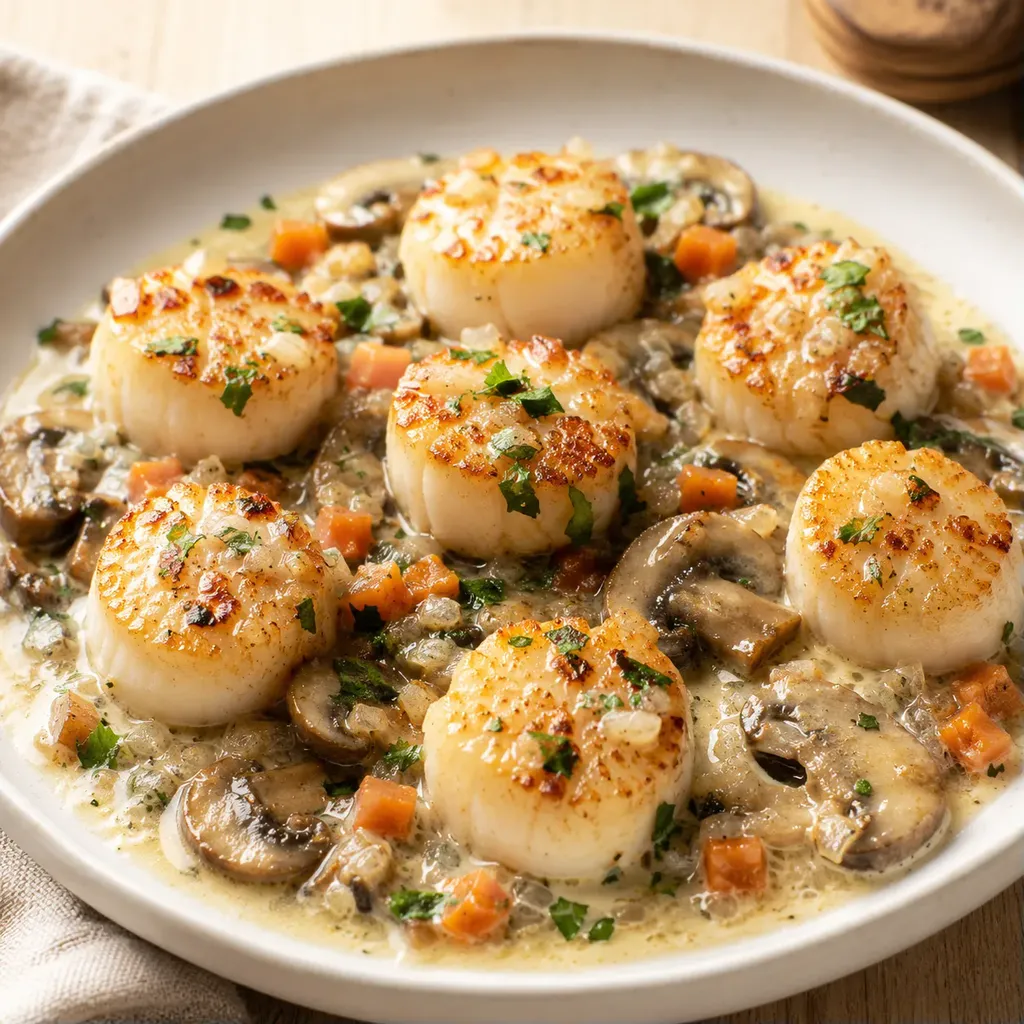 Saint-Jacques Gratinées Fromage