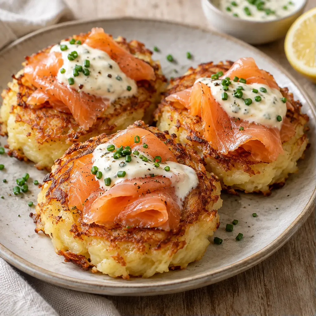 Galettes saumon pomme terre