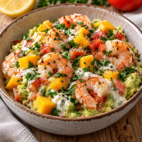 Mangue Crevettes Guacamole