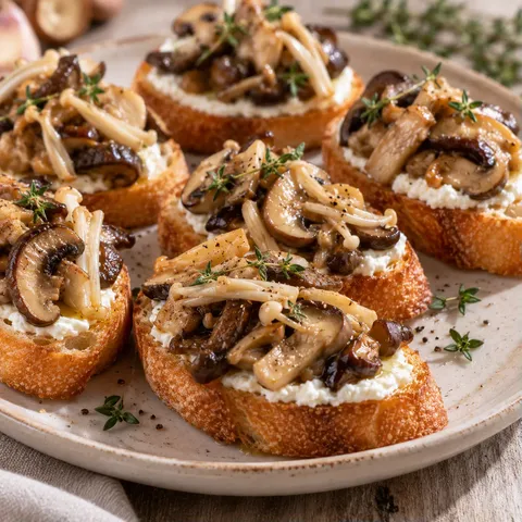 Crostinis aux champignons