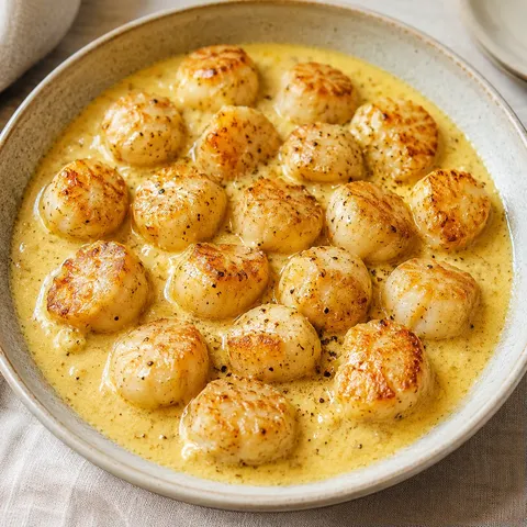 Jacques curry et crème