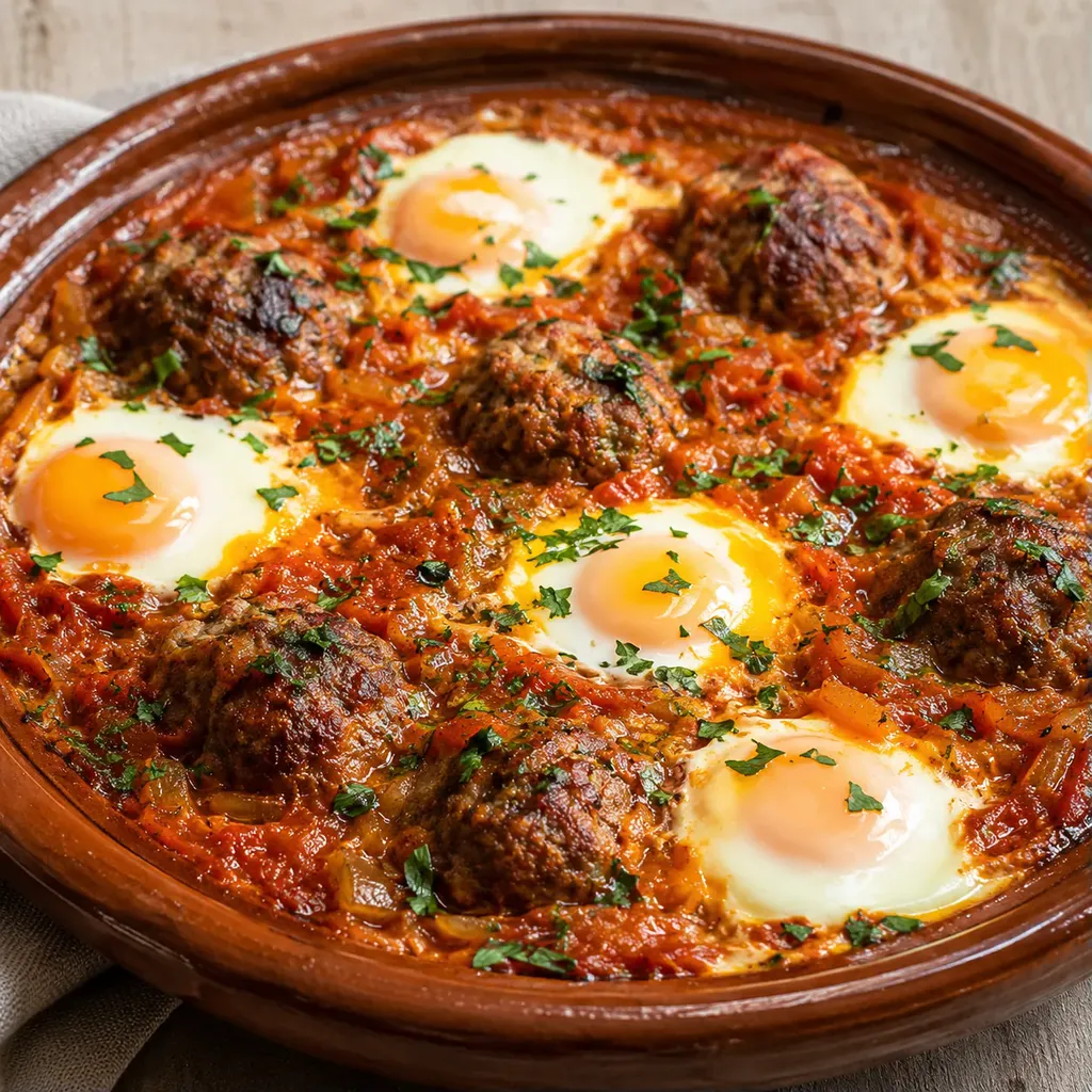 Keftas et oeufs savoureux