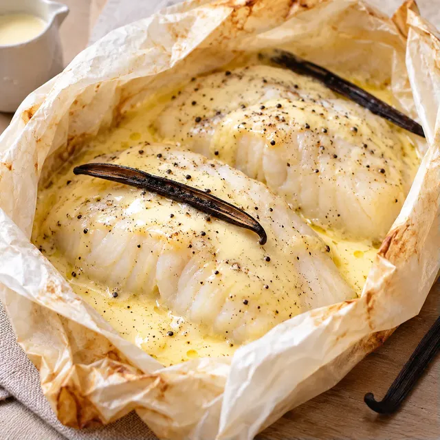 Cabillaud en papillote