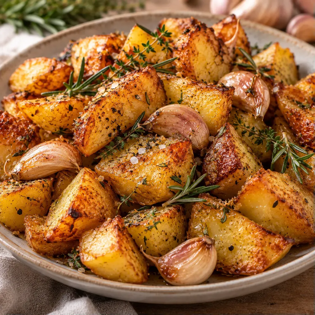 pommes ail croustillantes