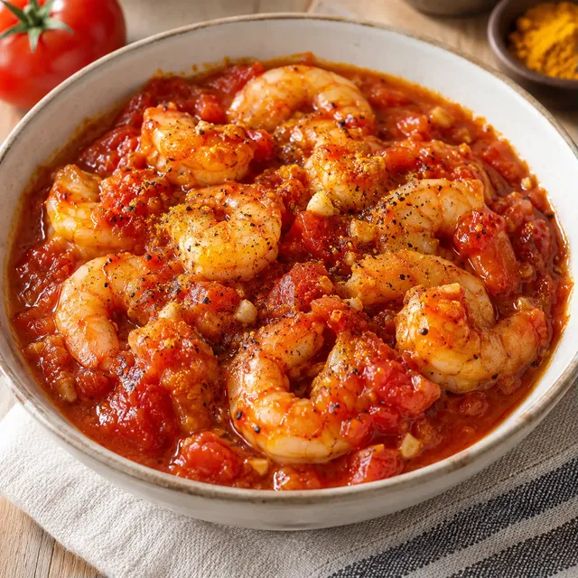 Crevettes sauce épicée
