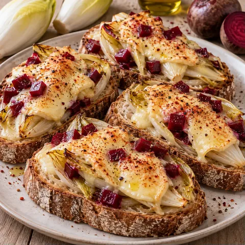 endives gratinées fromage pain