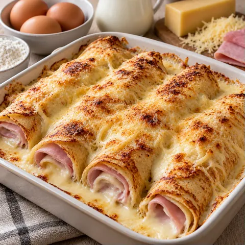Crêpes jambon gratinées