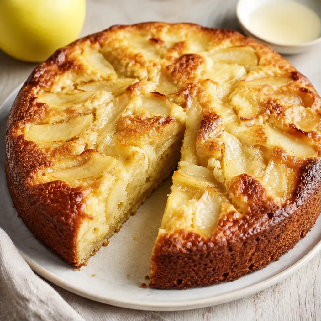 Gâteau fondant pommes et mascarpone