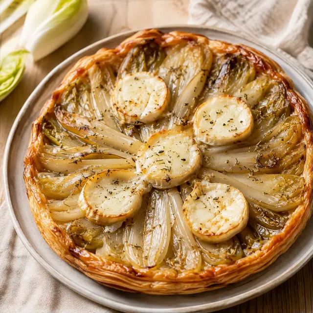 Tarte endives chèvre