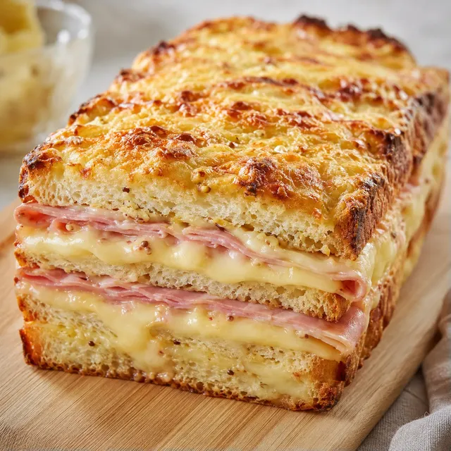 Croque-cake jambon Comté