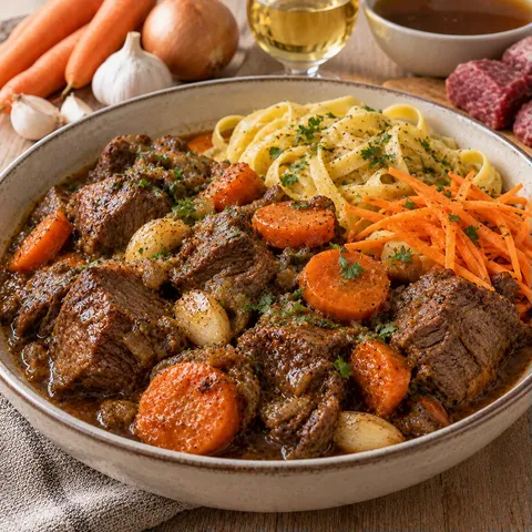 Boeuf carottes fondantes
