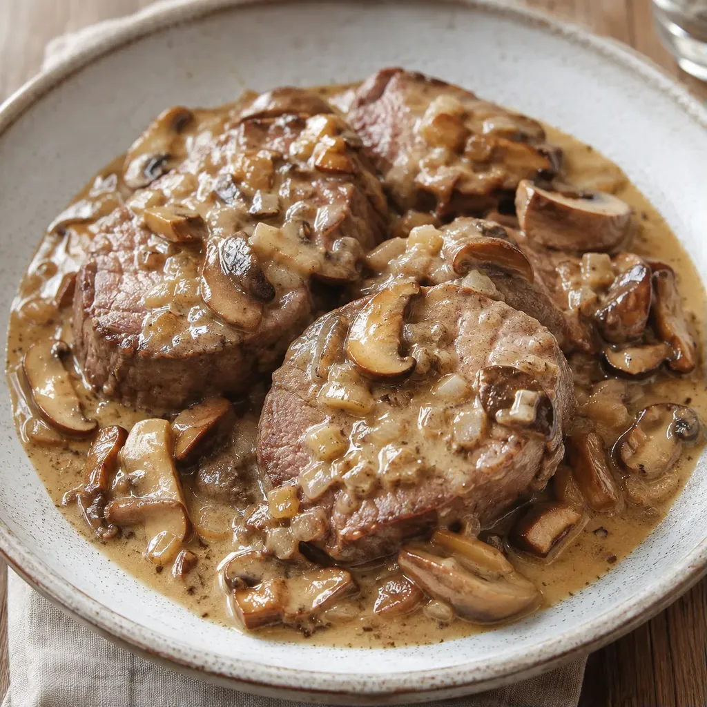 Boeuf tendre champignons