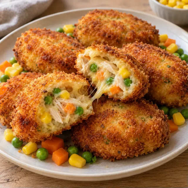 Poulet légumes croquettes