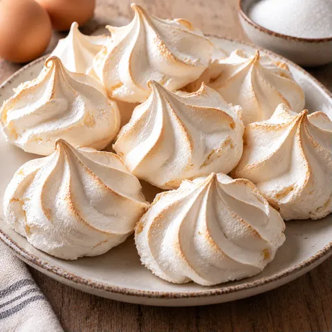Meringue légère croustillante