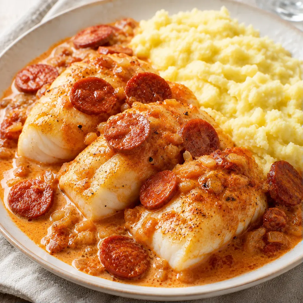 Filet Cabillaud et Chorizo
