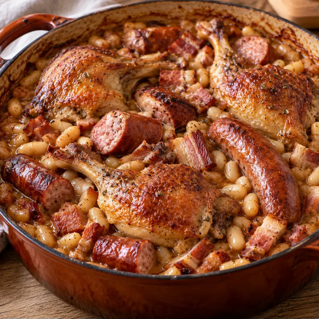 Cassoulet fondant cocotte