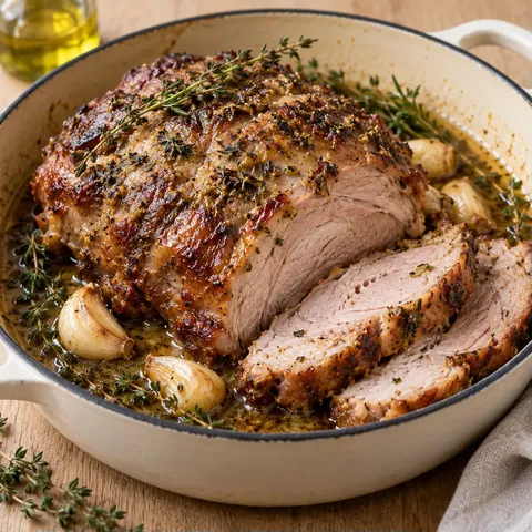 Porc tendre aux herbes