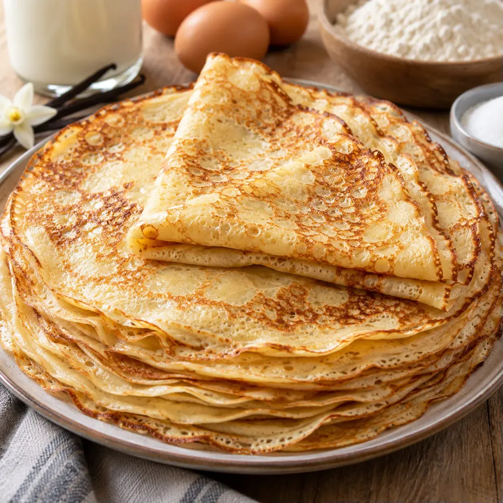 Crêpes dorées moelleuses