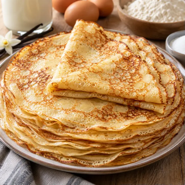 Crêpes dorées moelleuses