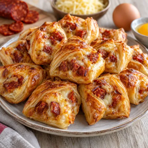 Chorizo gruyère feuilletés