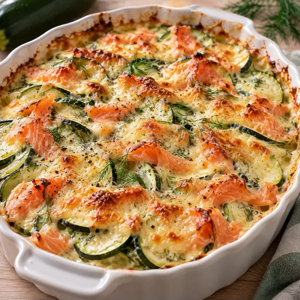 courgettes saumon gratiné