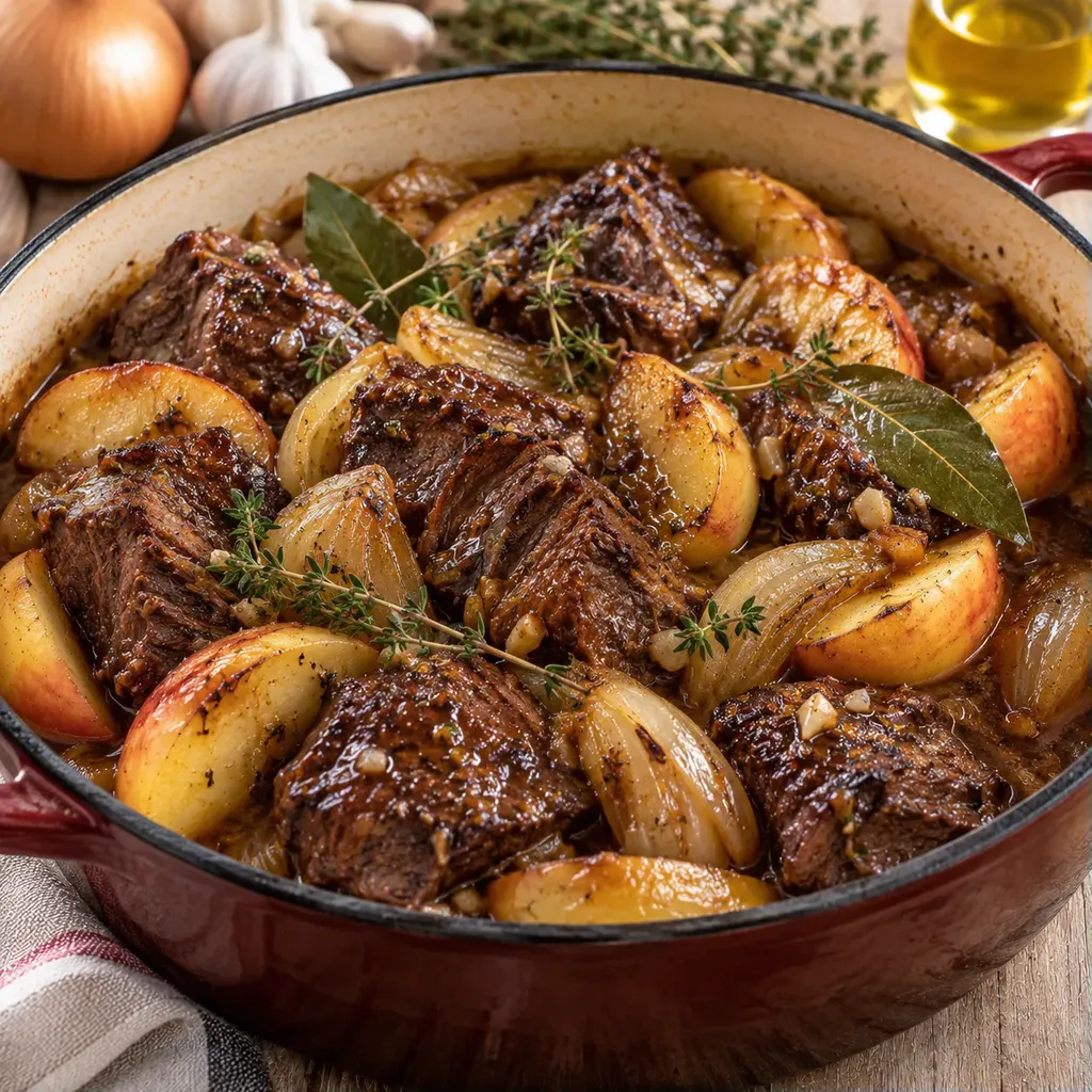 Boeuf pommes cidre