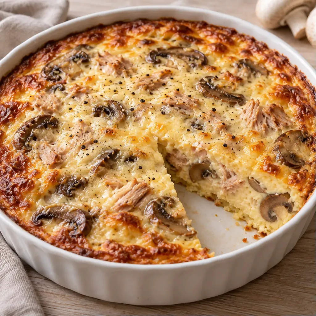 thon champignons sans pâte
