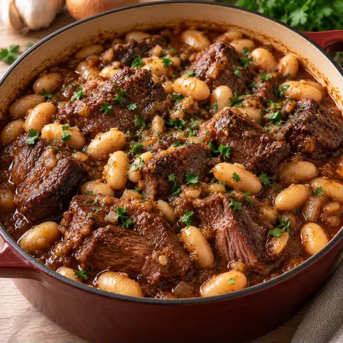 Bœuf braisé vin épices