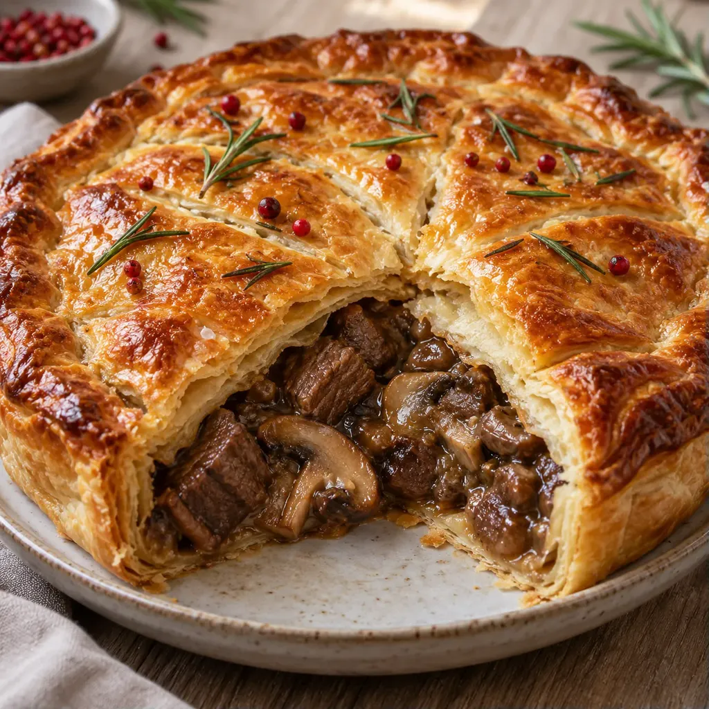 Bœuf en pâte dorée
