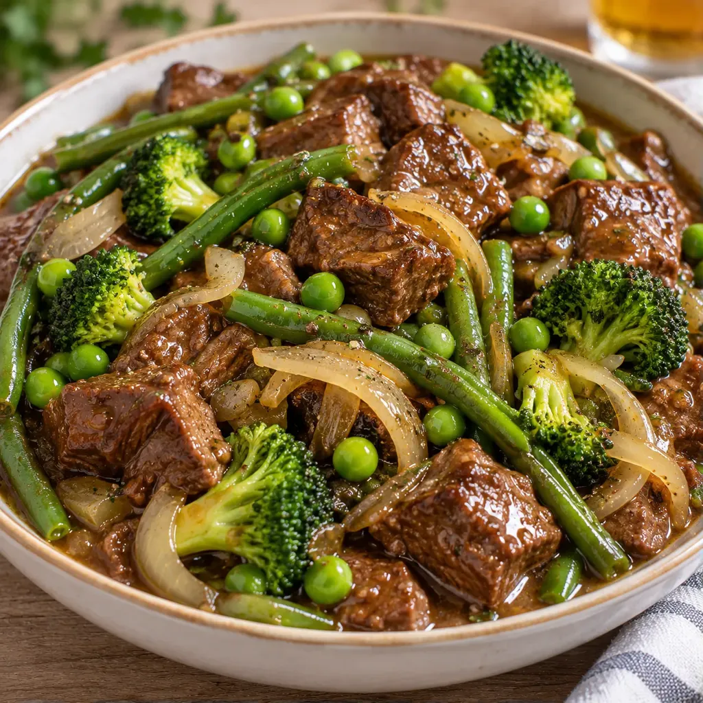 Bœuf légumes savoureux
