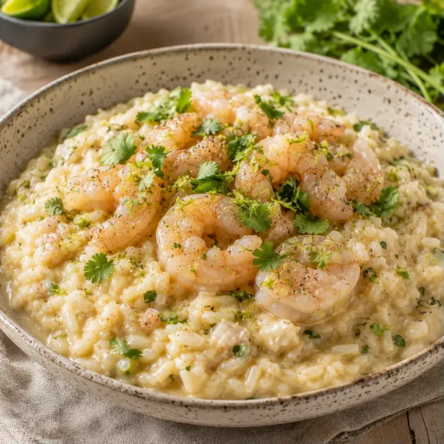 Risotto Crémeux Coco Crevettes
