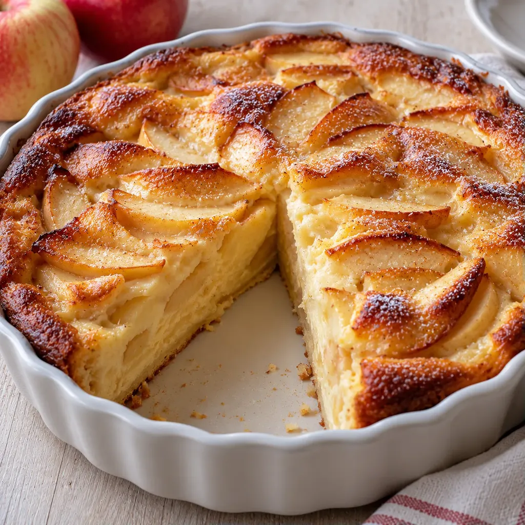 Pommes flan léger