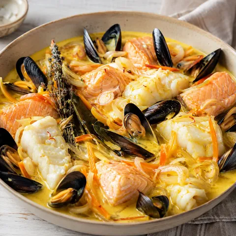 Deux poissons et moules