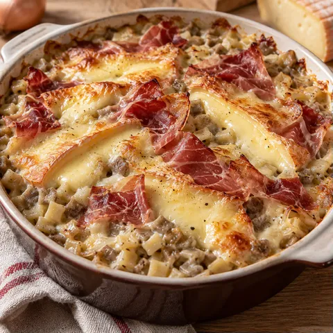 Gratin jambon Crozets