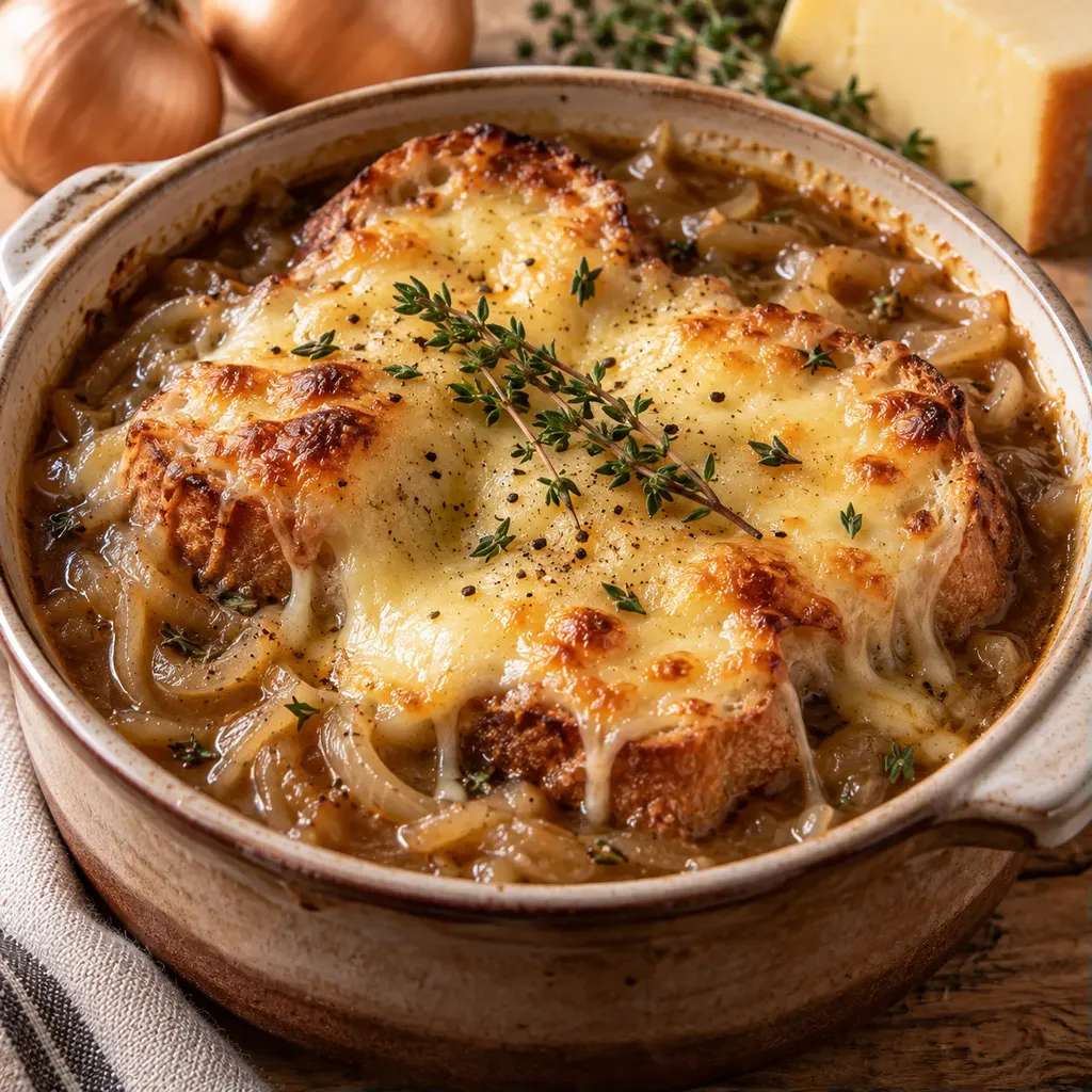 Oignon beaufort gratiné