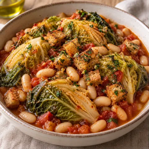 Haricots chou persillade