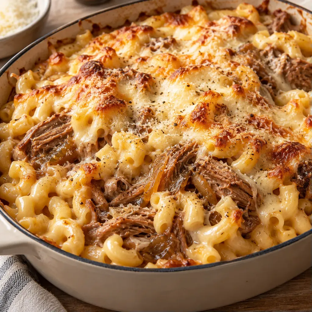 Porc braisé gratiné